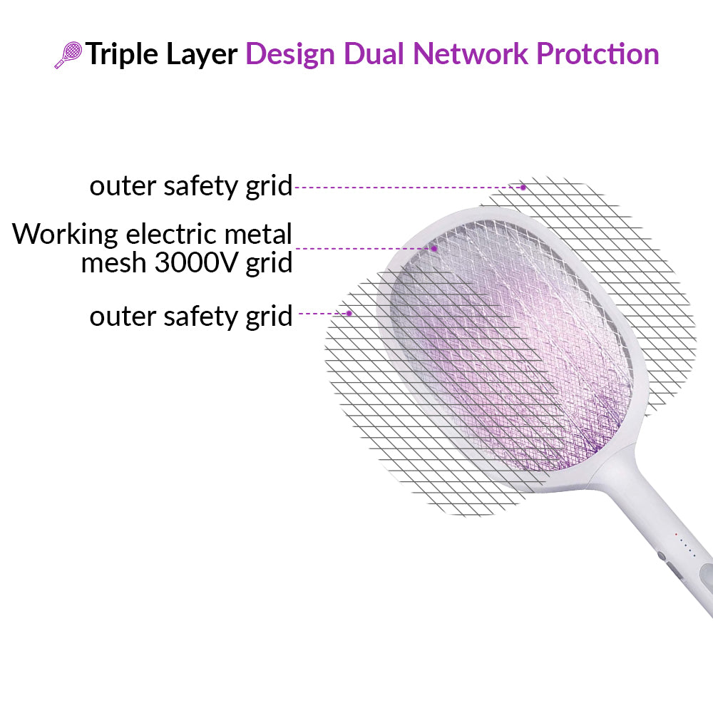 USB Rechargeable Bug Zapper & Swatter