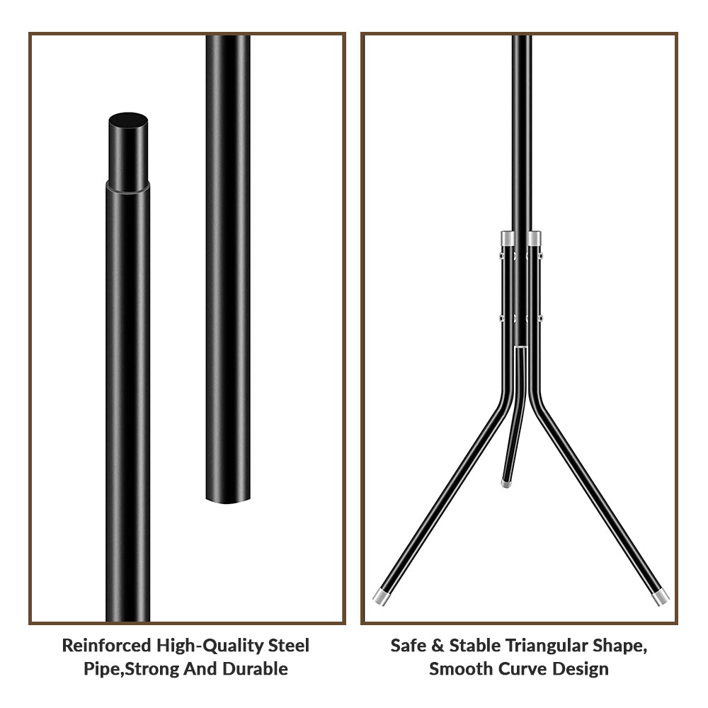 Black Metal Coat Rack