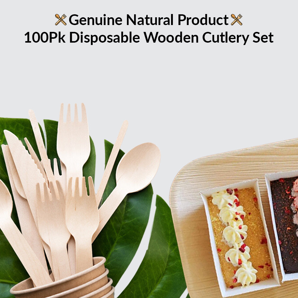 Disposable Wooden Cutlery Set