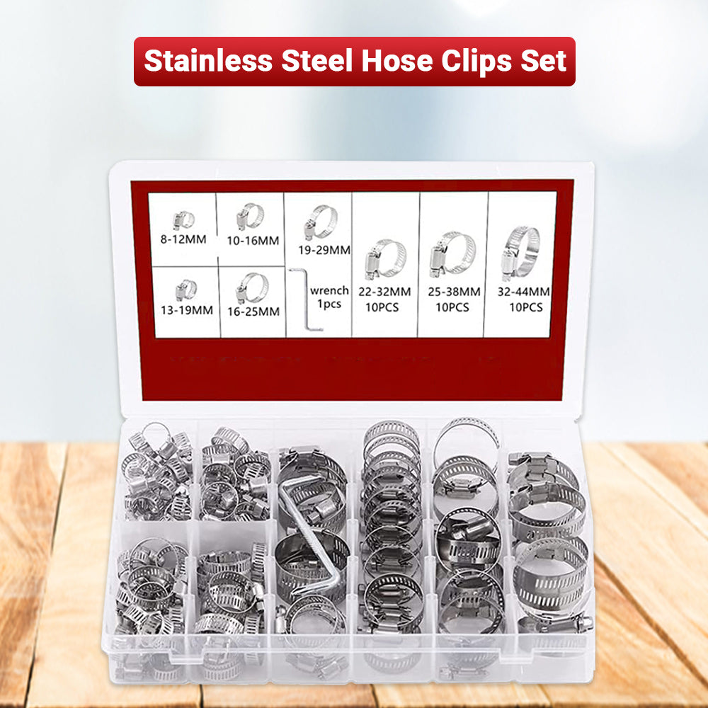Stainless Steel Hose Clips Set