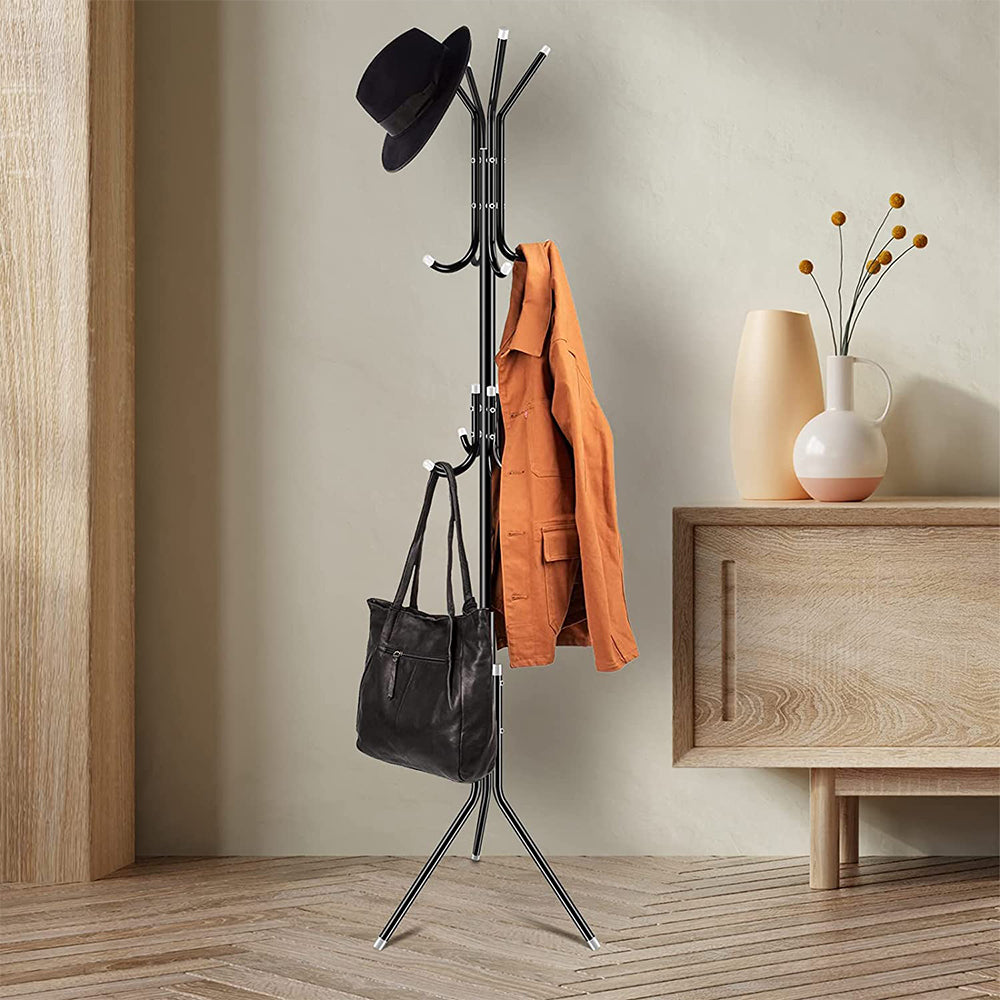 Black Metal Coat Rack