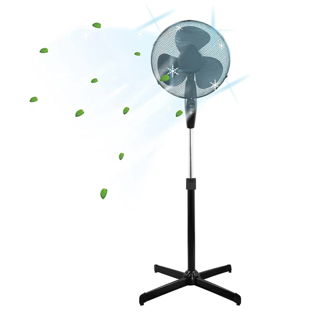 16 inch Pedestal Fan - Black