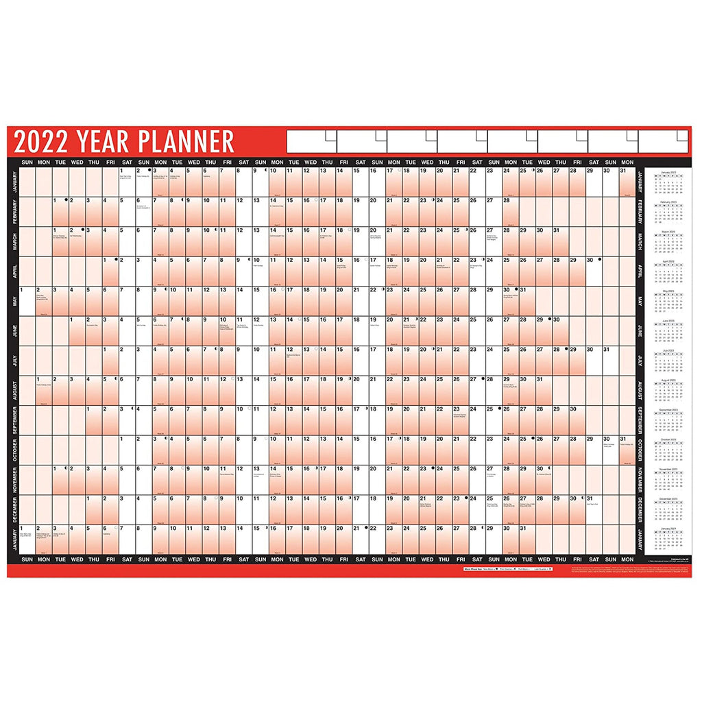 Laminated Wall Calendar