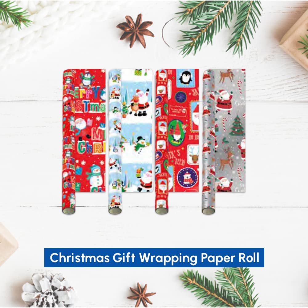 Traditional christmas wrapping paper
