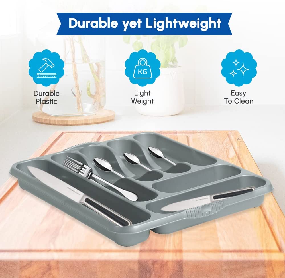 7 compartment cutlery tray