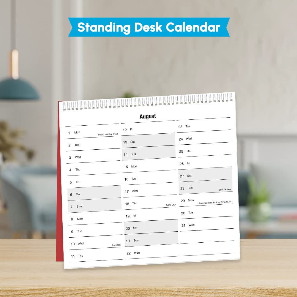 Academic Standing Flip Desktop Calendar