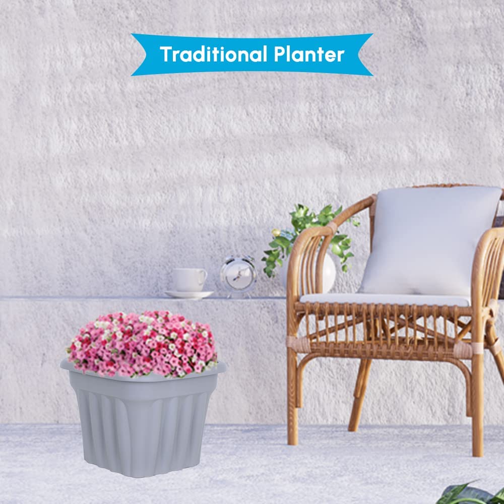 Square Grey Planters