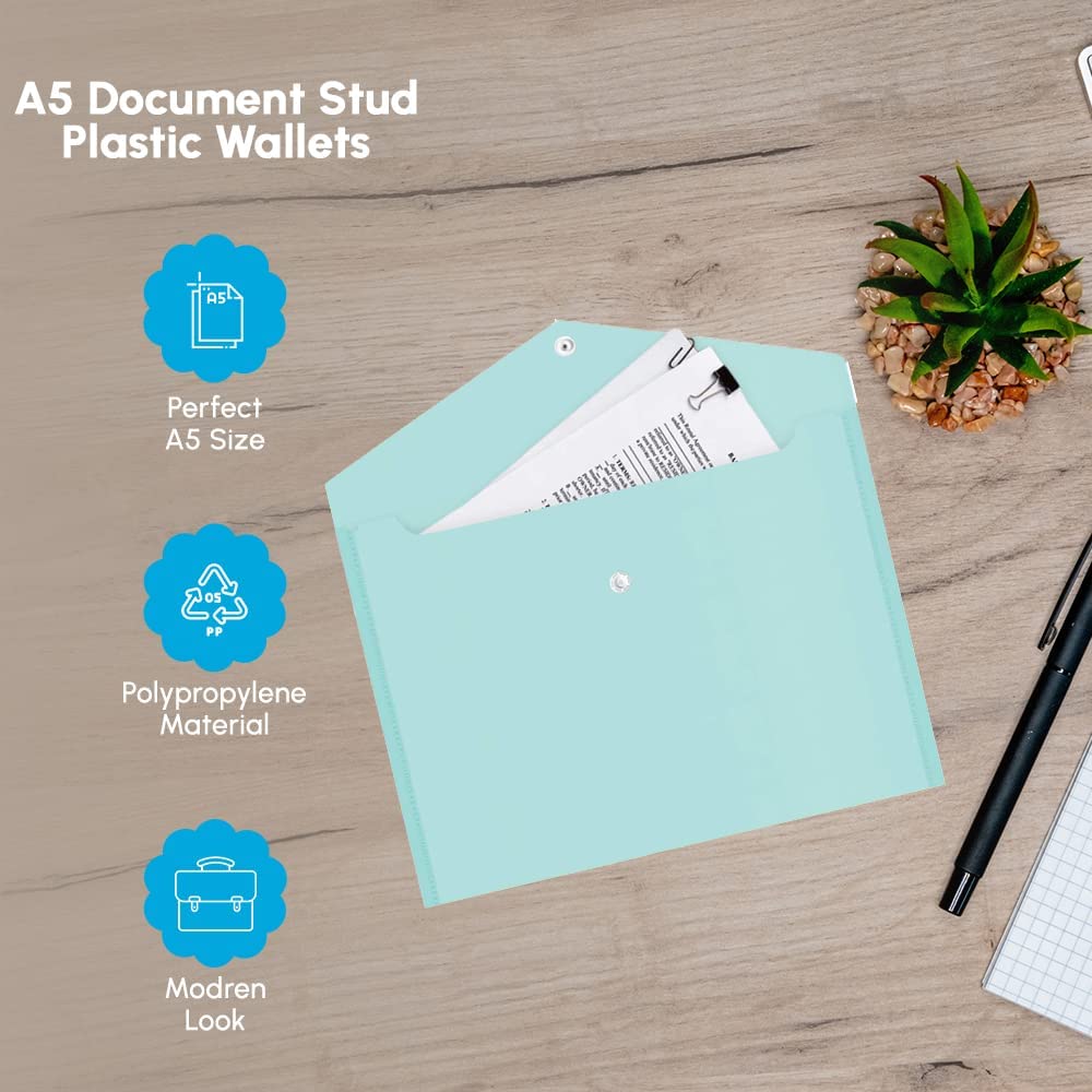 plastic document wallet
