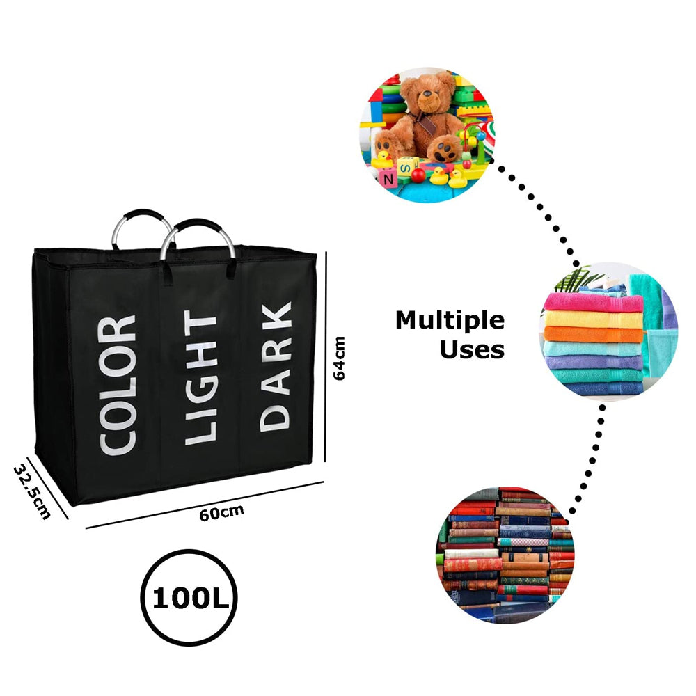 Triple Collapsible Laundry Bag
