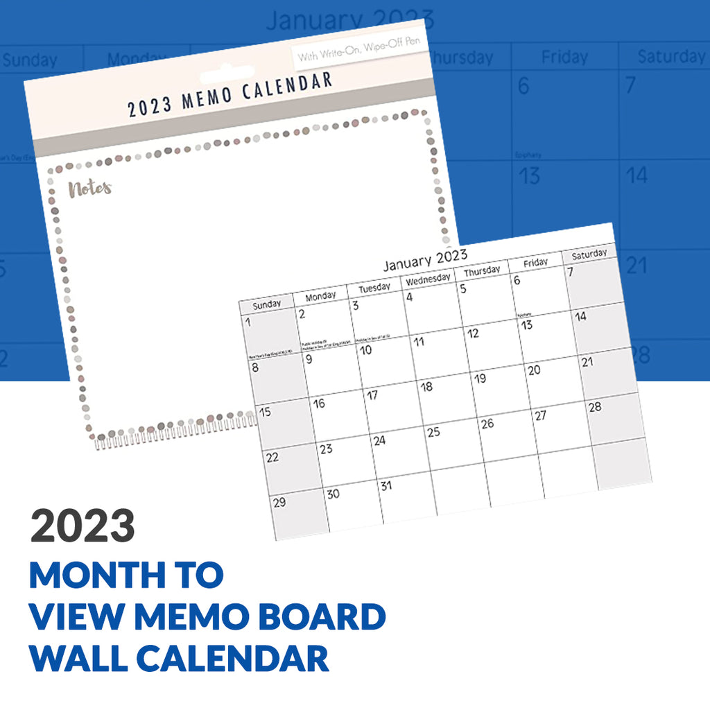 Memo Board Wall Calendar