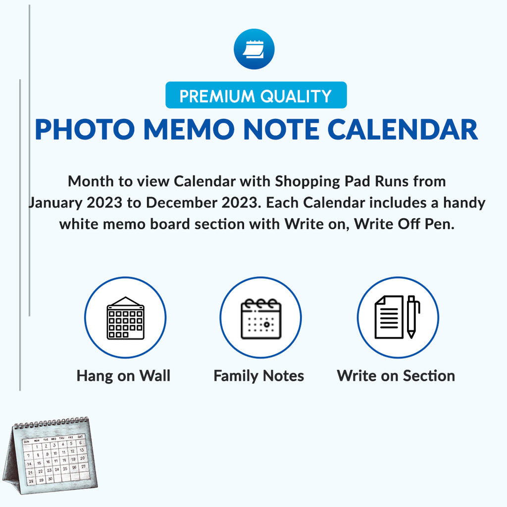 Photo Memo Note Calendar