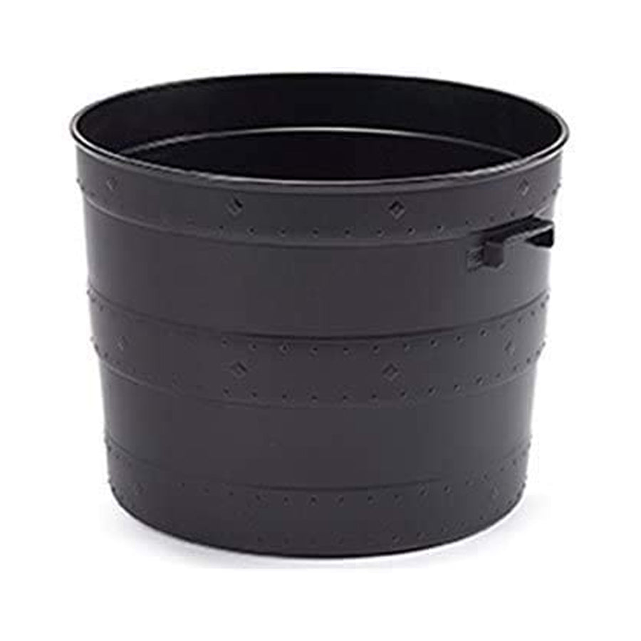 Black Barrel Planter