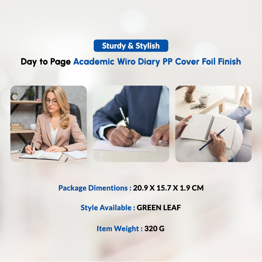 A5 DAY A PAGE Academic Wiro Diary