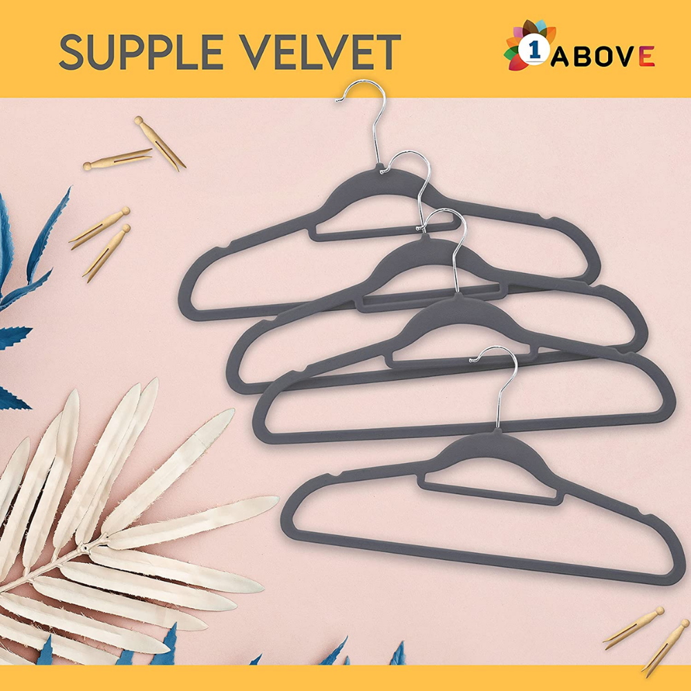 Black velvet hangers