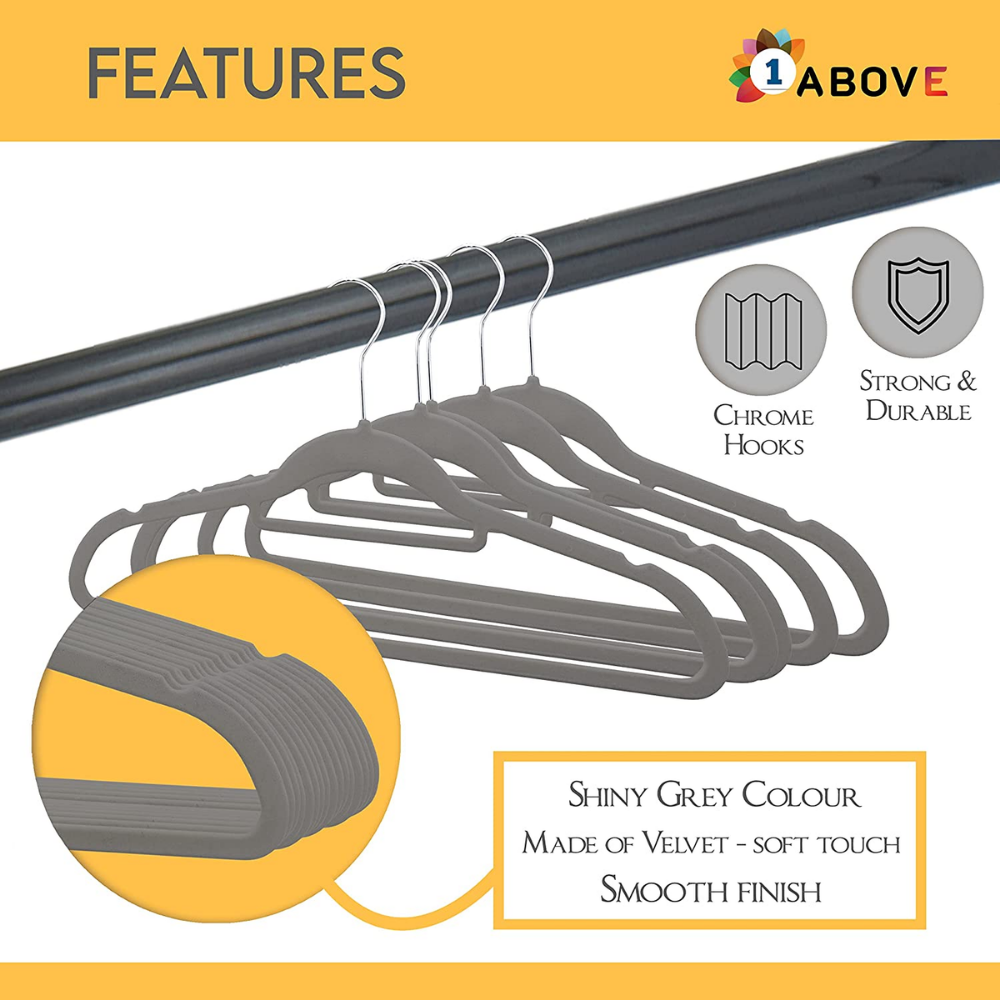 Velvet coat hangers