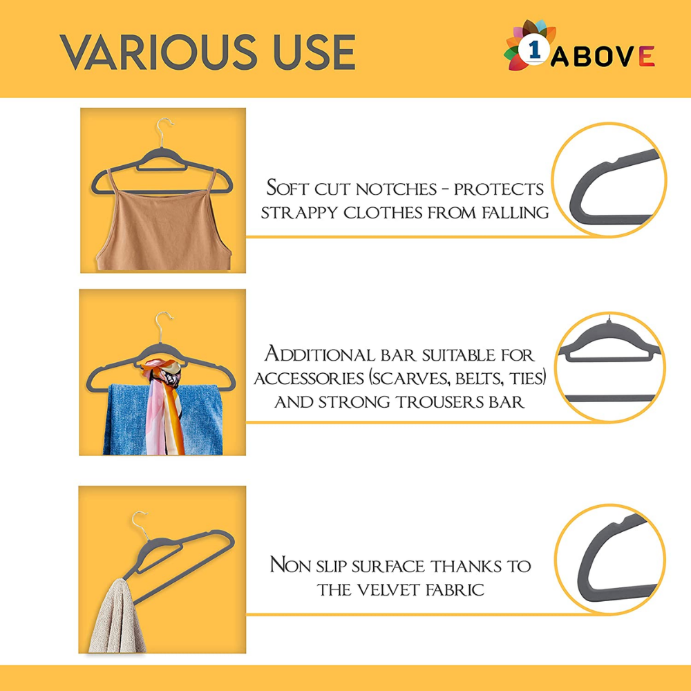 Velvet coat hangers