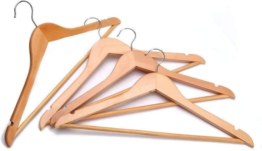 Wooden coat hanger