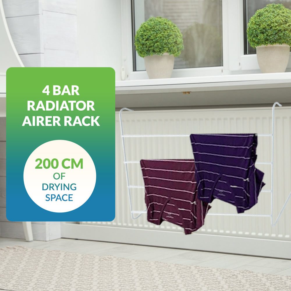 Over radiator shop clothes airer