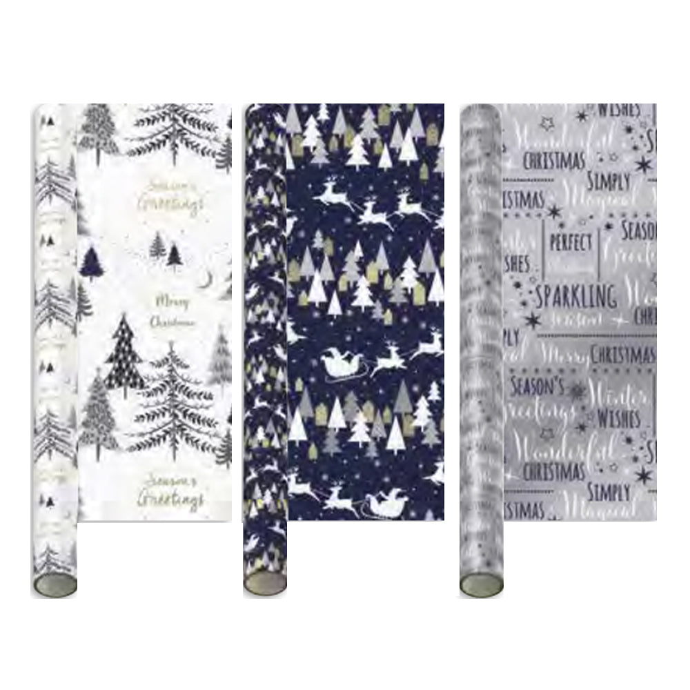 4M Blue Wrapping Paper Roll 