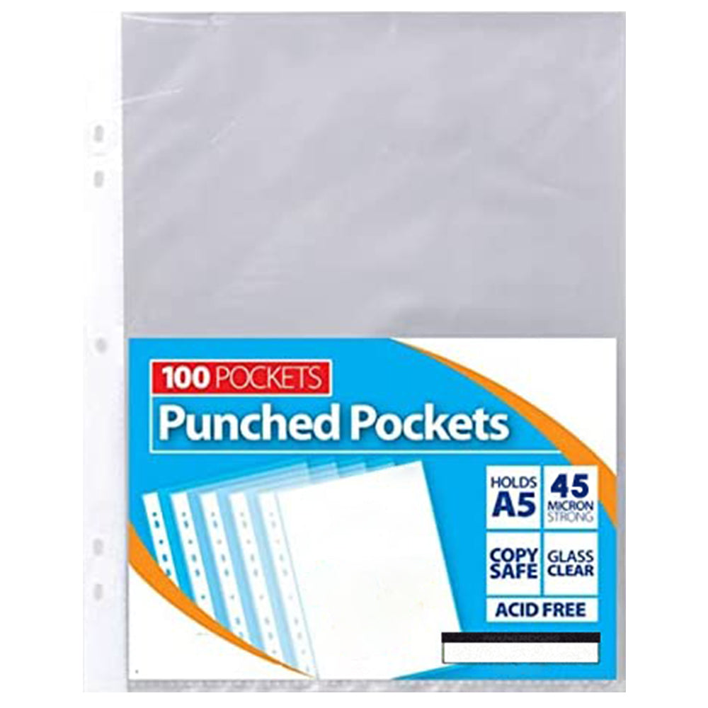 A5 Plastic Punched Wallets