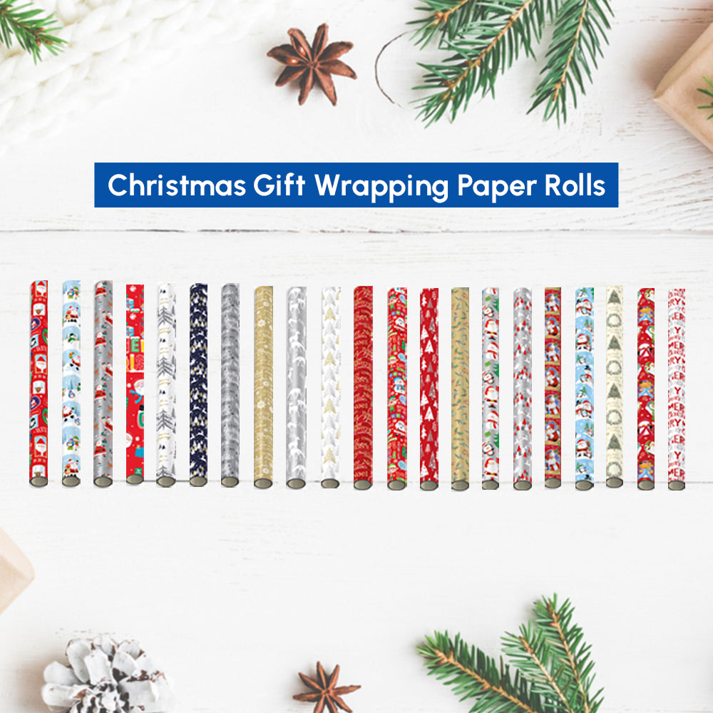 Traditional christmas wrapping paper