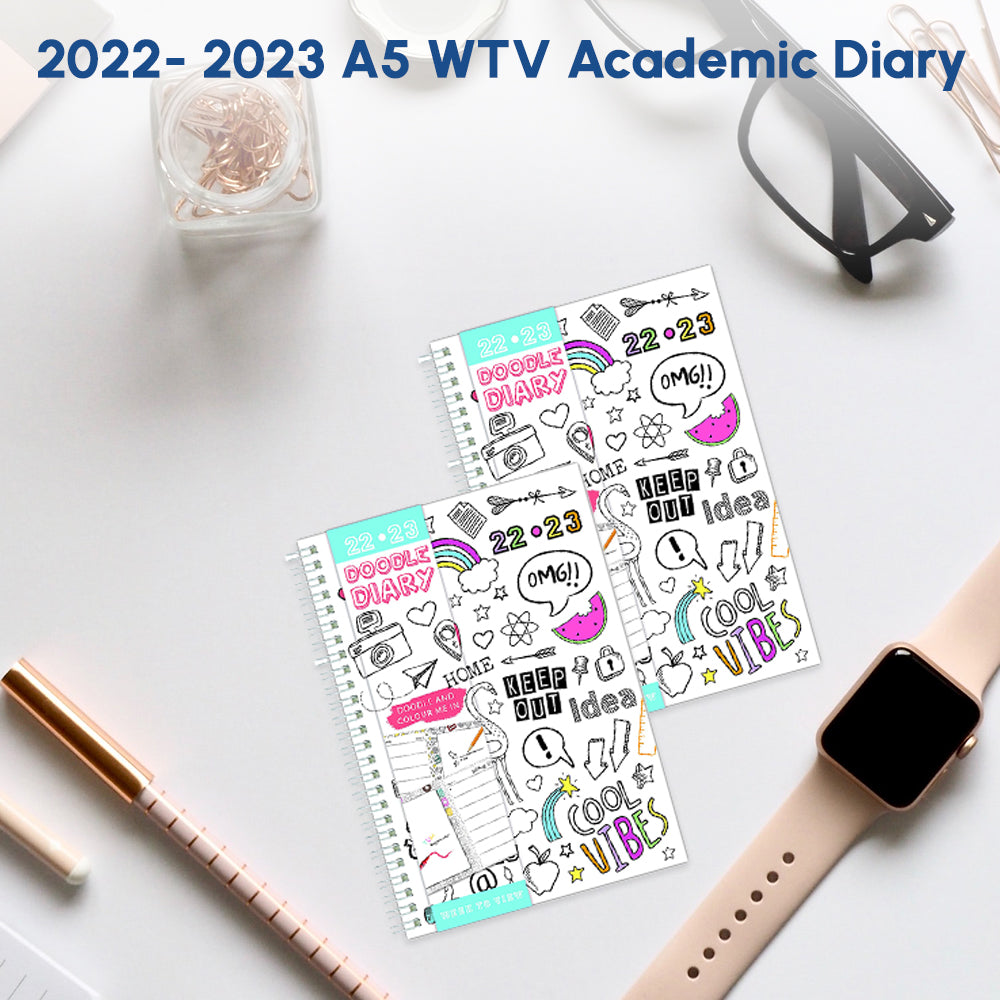 A5 Academic Doodle Diary