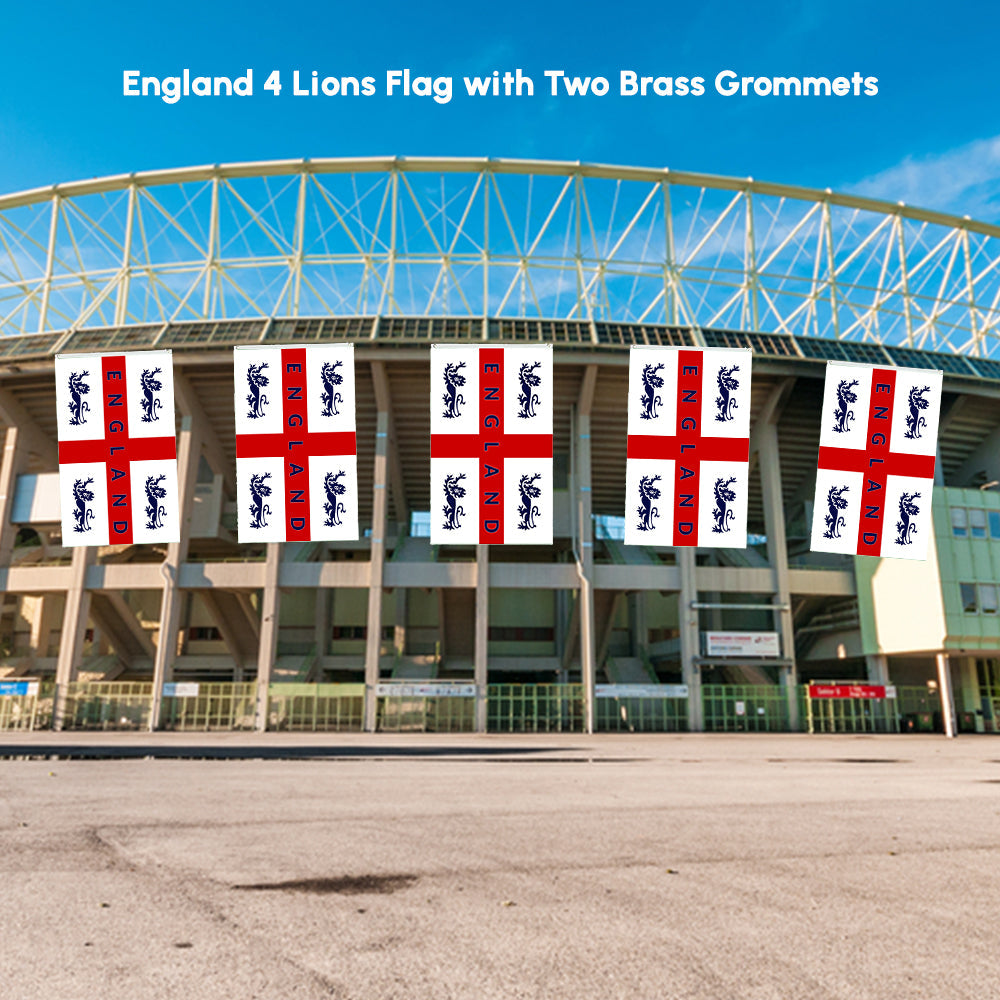England 4 Lions Flag