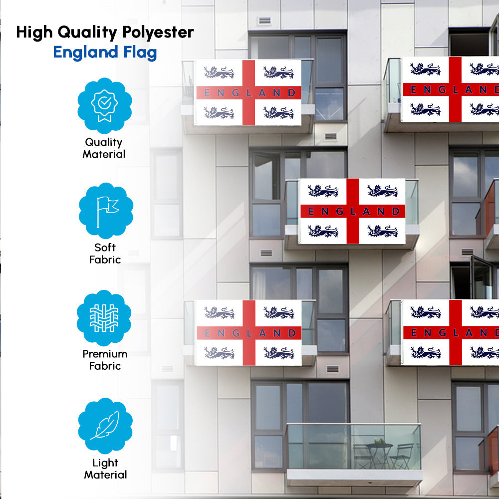 England 4 Lions Flag