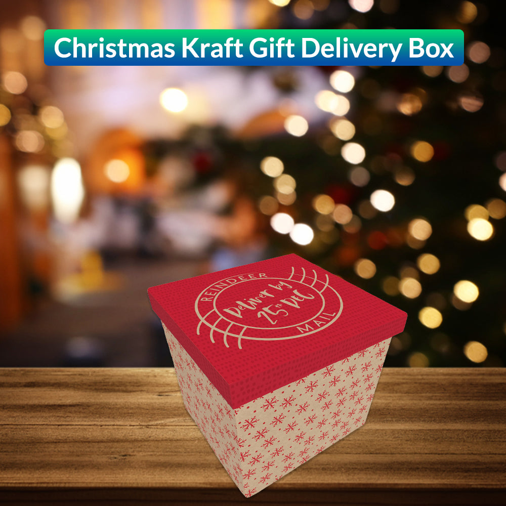 Christmas Kraft Gift Delivery Box