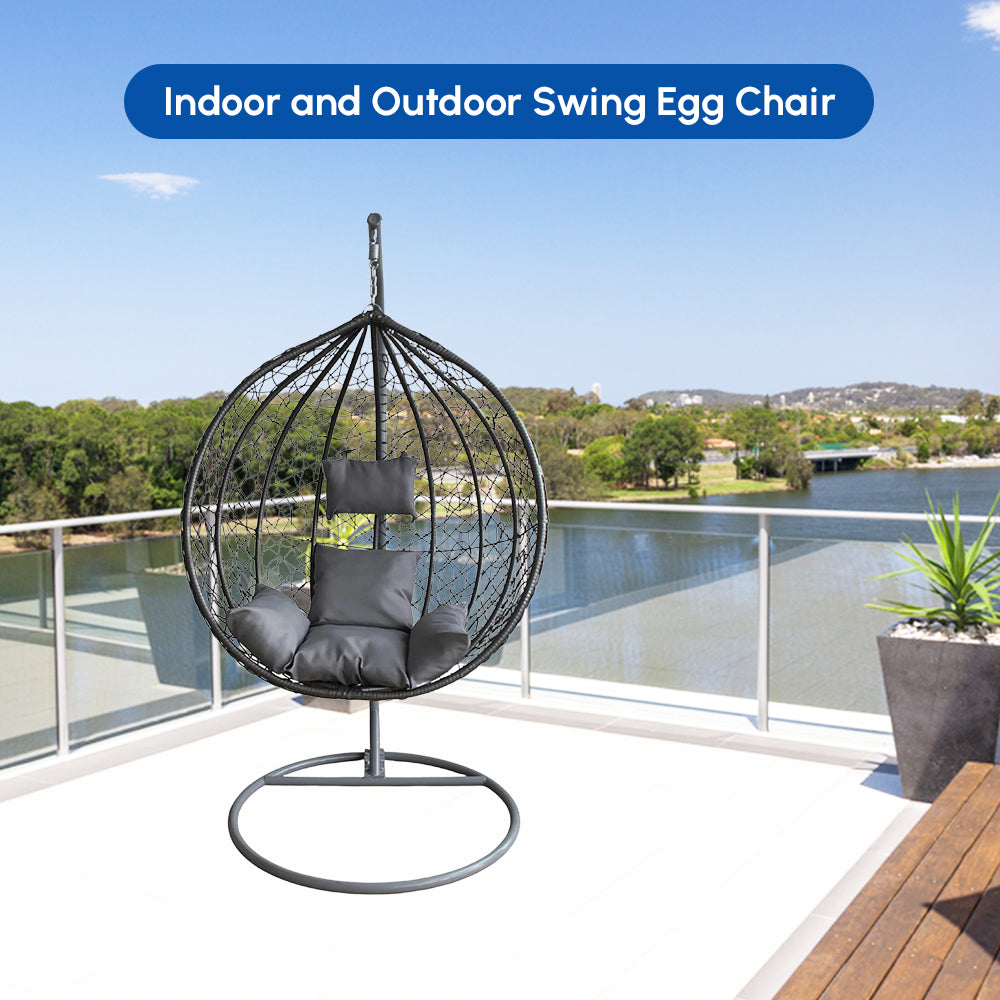 swing egg chair with stand