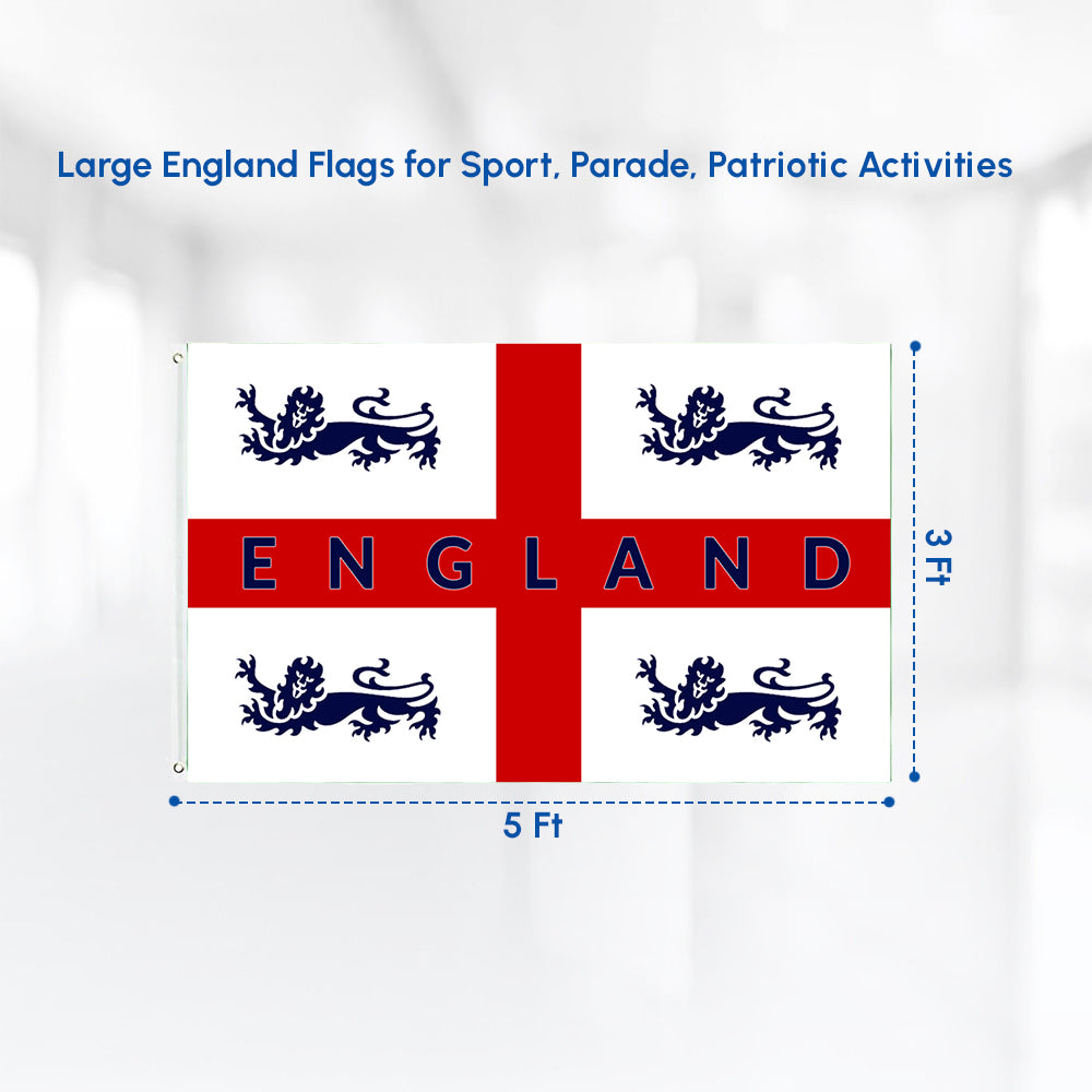 England 4 Lions Flag