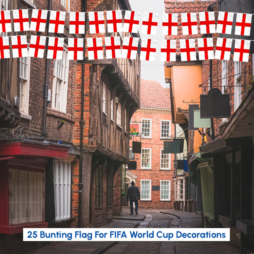 England Rectangular Bunting Flag
