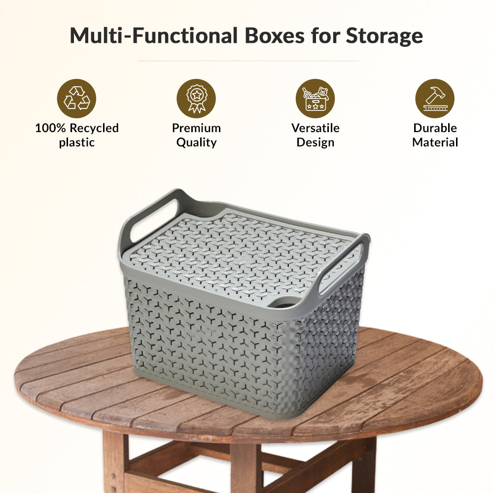 Grey Storage Containers