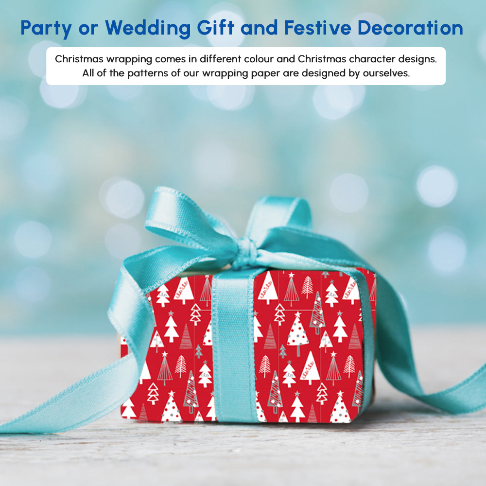 Christmas wrapping paper rolls