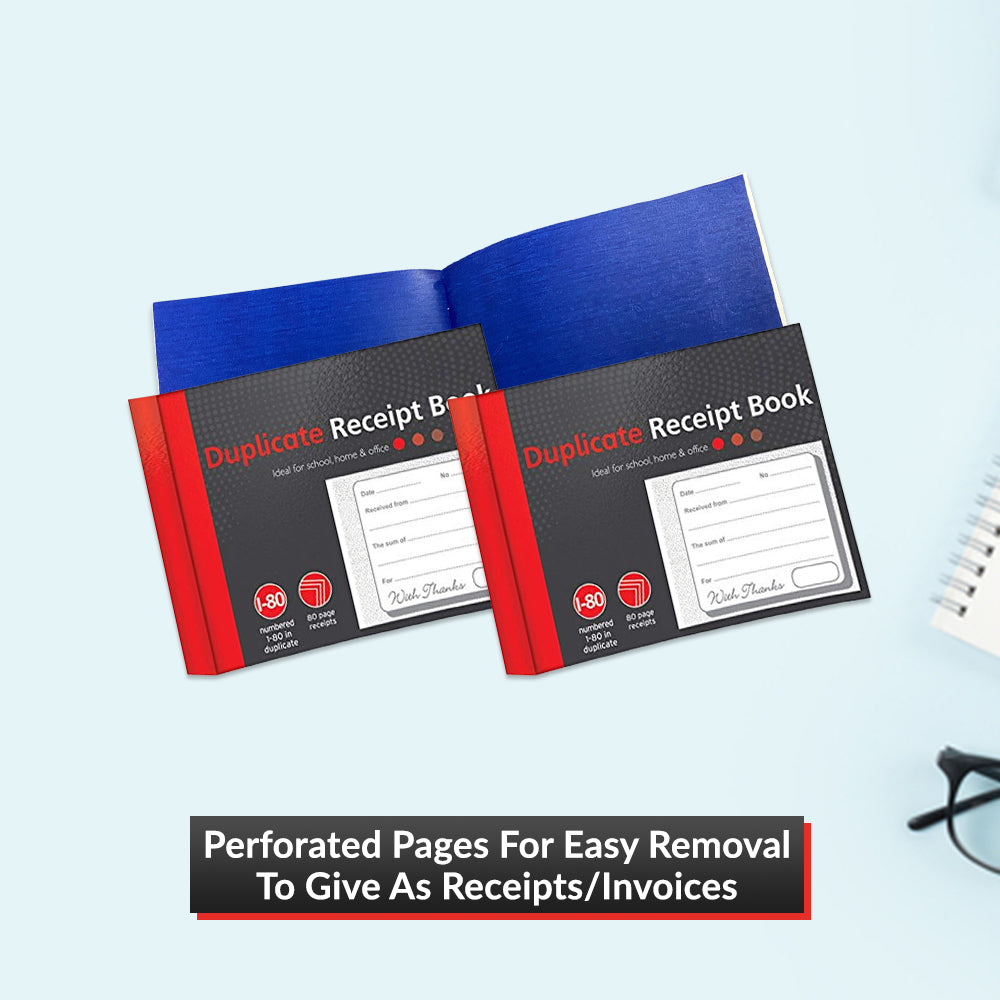 Buy Half Size Duplicate Receipt Book - 80 Pages
