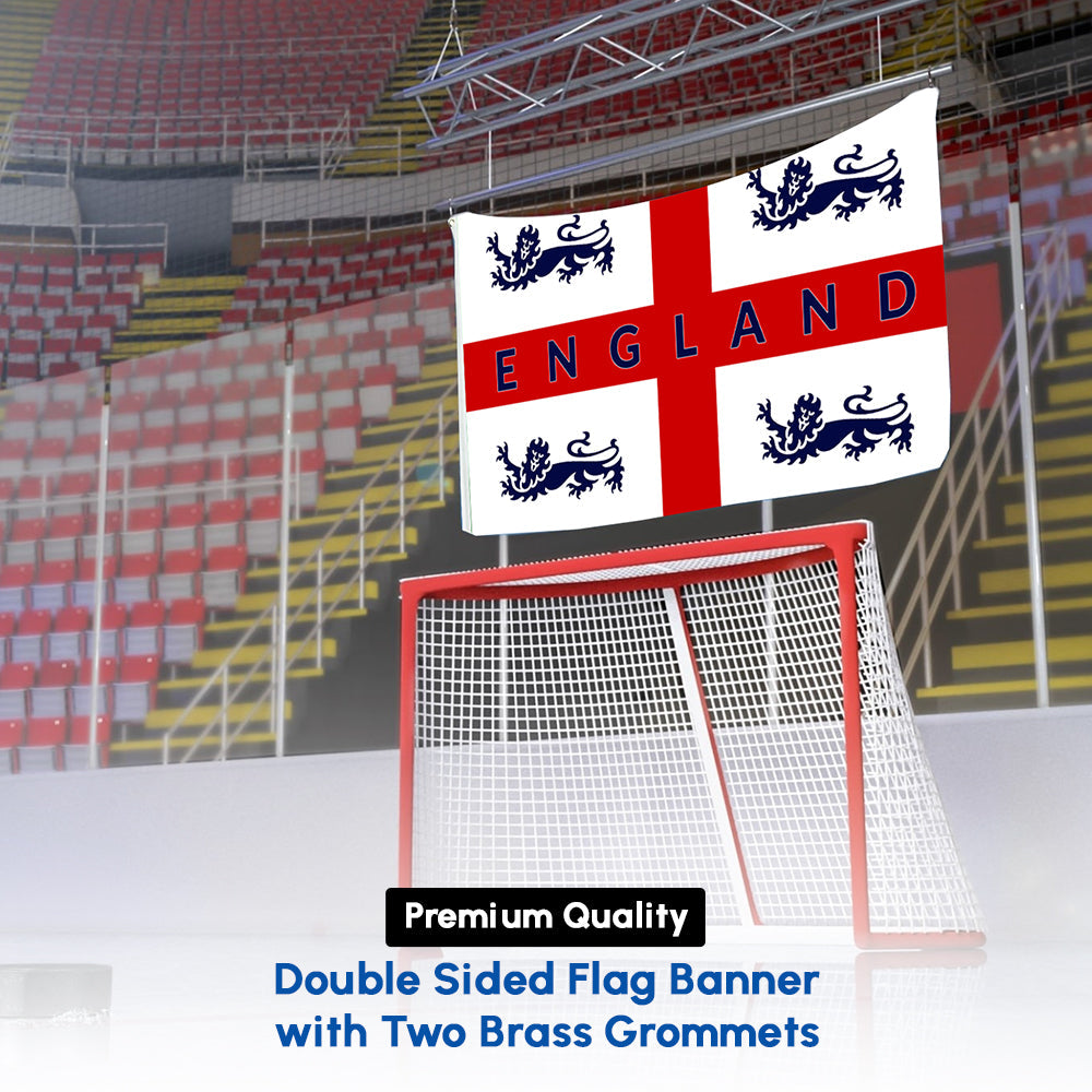England 4 Lions Flag