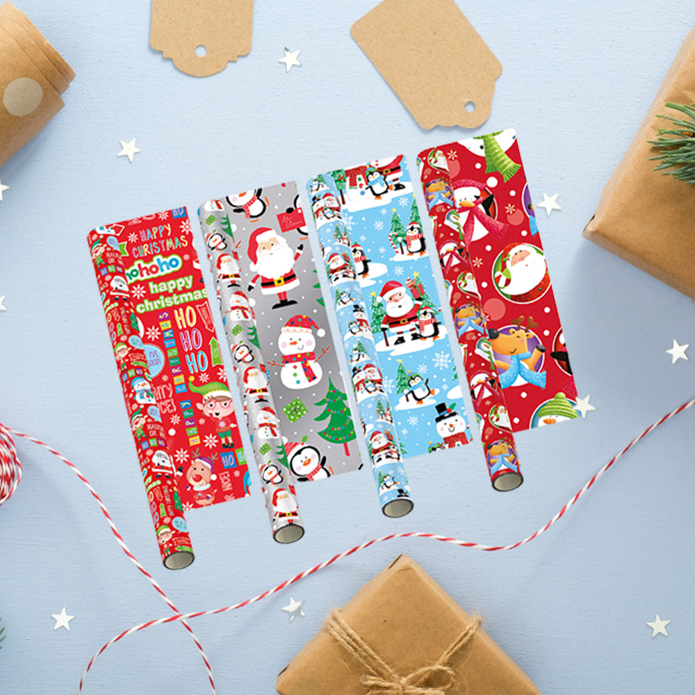 Traditional christmas wrapping paper