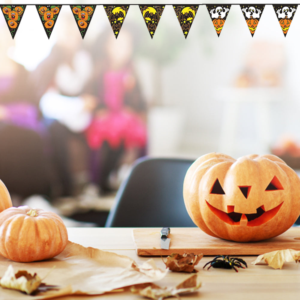 Halloween Triangular Bunting Party Decorations