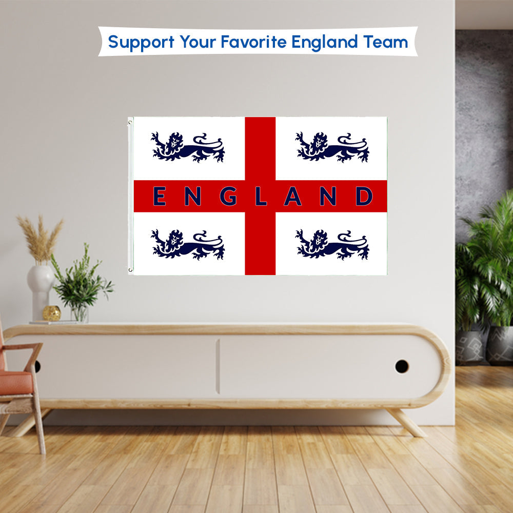 England 4 Lions Flag