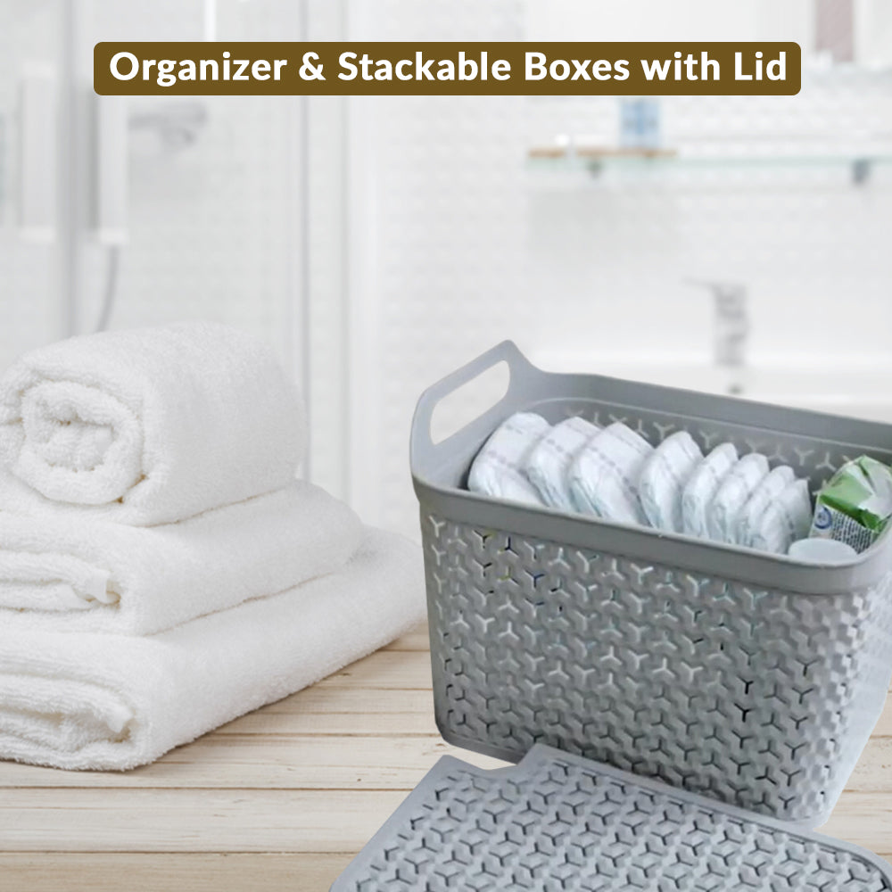 Grey Storage Boxes