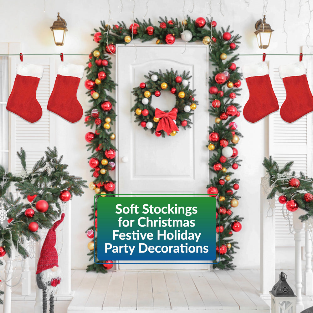 Santa Socks Gifts Bag Sack