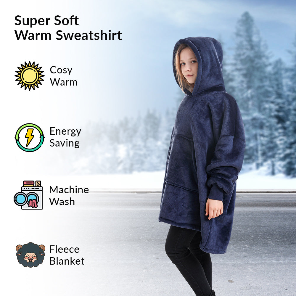 sherpa hoodie blanket