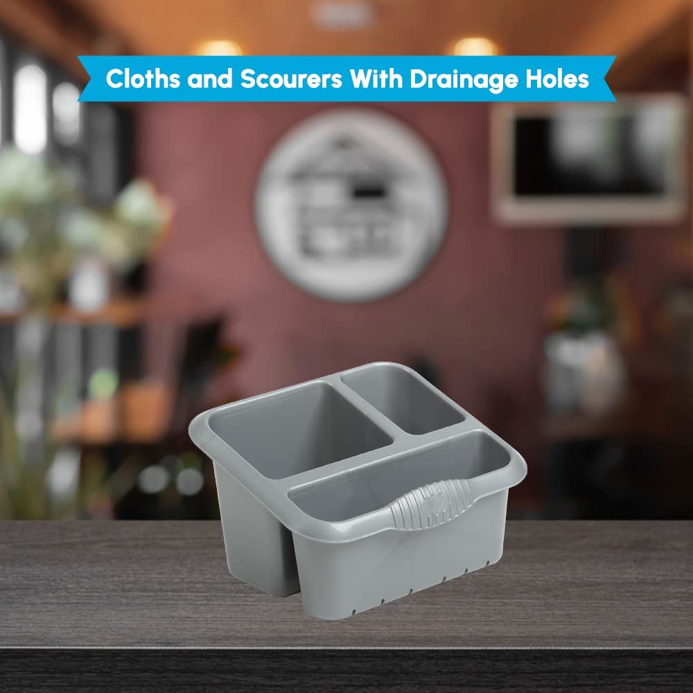 plastic cutlery drainer caddy